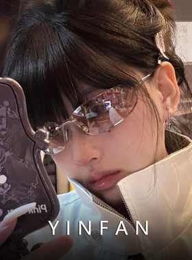 墨镜女款高级感金属太阳眼镜uv400防紫外线显脸小缪系Y2K千禧辣妹