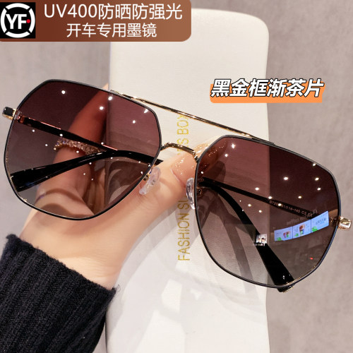 偏光墨镜男大脸2026新款开车专用