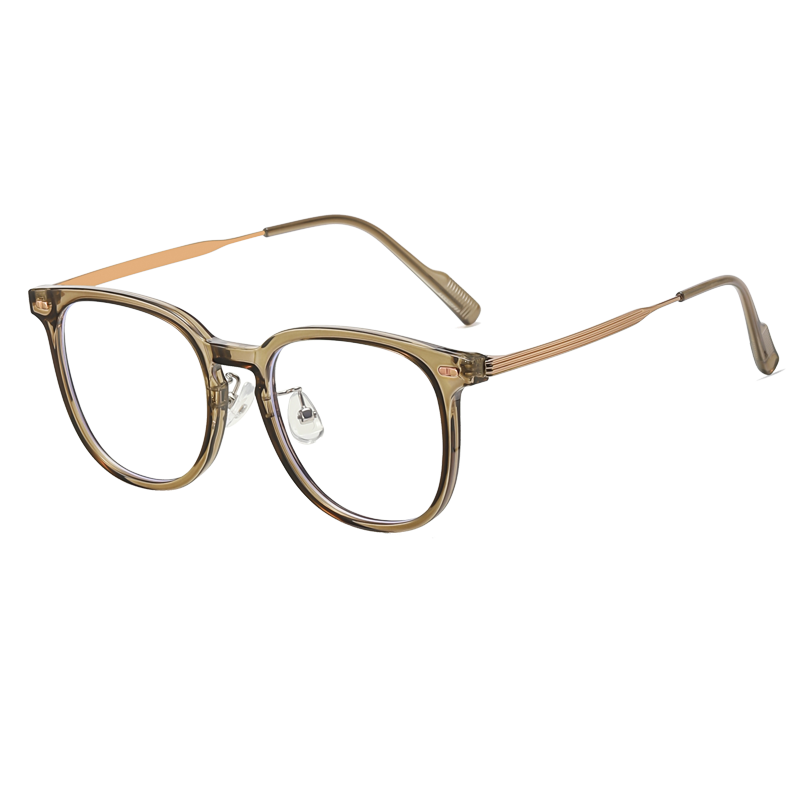 冷茶色眼镜近视可配度数女超轻大框方圆脸素颜神器眼睛框架显脸小