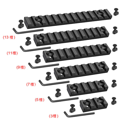 金属导轨MLOK/KEYMOD皮卡汀尼导轨20通用SR16 精击SLR 北斗F4护木