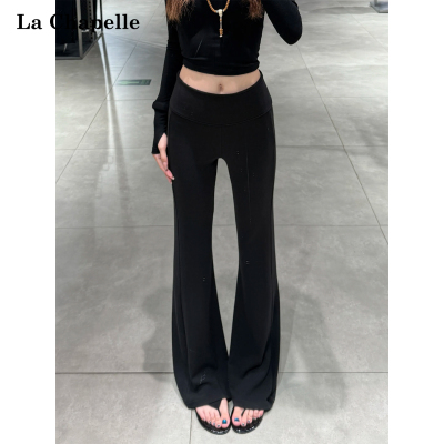 拉夏贝尔微喇裤女秋冬