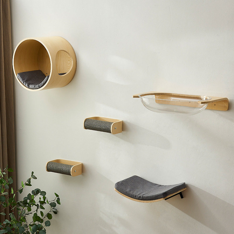 猫爬架配饰墙壁式猫爬柱不占地猫窝猫咪架子一体四季通用猫咪玩具