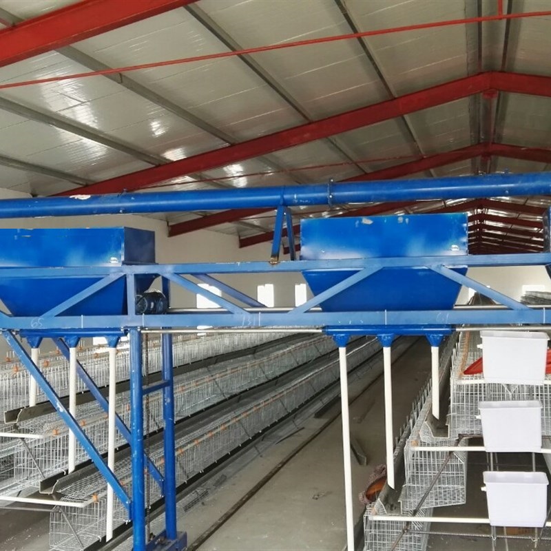 养鸡场自动喂料机鸡舍投料机鸭棚绞龙上料机全套养殖设备配件大全