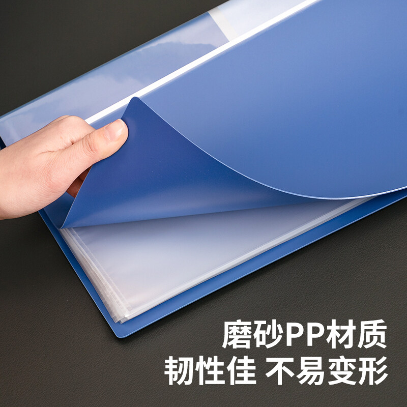 델리 5007 대용량 정보장 포켓 파일 앨범 루스리프 티켓 수납봉투 폴더 A4|100페이지