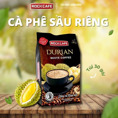 越南榴莲味白咖啡Ca phe Sau rieng RockCafe 600gr