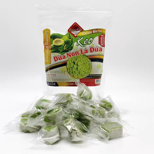 超好吃的越南原装槟椥斑斓味椰子软糖新款甜度刚好