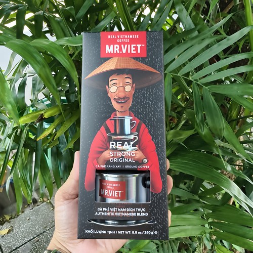 越南咖啡粉MR VIET先生滴漏研磨咖啡粉手冲原装代购带滴壶250克