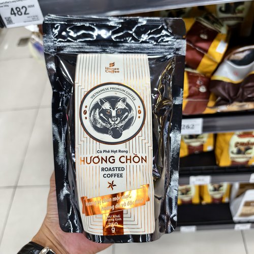 越南代购honee coffee麝香猫鼠咖啡豆CHON浓香WEASEL咖啡250g