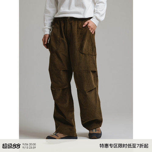 whimnotion长裤立体袋日系灯芯绒