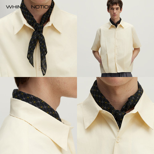 WHIMNOTION 26SS 「十字花图腾」数码印花丝巾