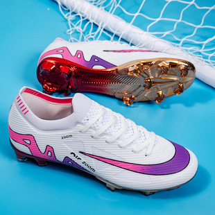 C罗刺客足球鞋男长金钉女成人SOCCER SHOES防滑学生训练鞋运动鞋