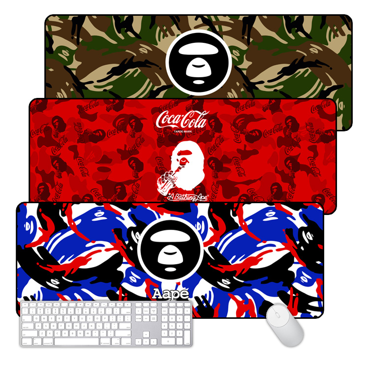 Snoopcase品牌AAPE潮牌系列超大鼠標墊鍵盤墊桌墊迷彩 創意 潮男在類目 電腦硬件/顯示器/電腦周邊, 電腦周邊, 鼠標墊/貼/腕墊中 - 來自Buy2taobao.com提供專業的淘寶代購服務