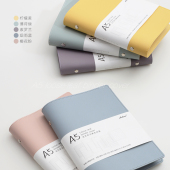 小清新手帐活页夹手账A5不硌手活页本可拆卸可替换芯笔记本子考研网格方格横线空白周月计划替芯超厚加厚简约