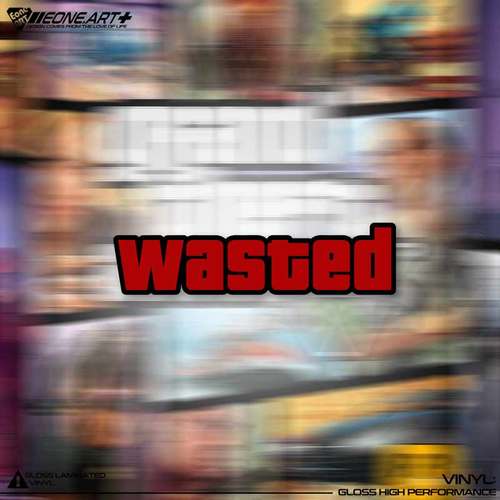 侠盗猎车手GTAwasted反光贴贴纸