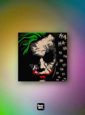 EONE反光车贴DC反派小丑经典希斯莱杰HAHAHA玻璃漆面防水方形贴纸