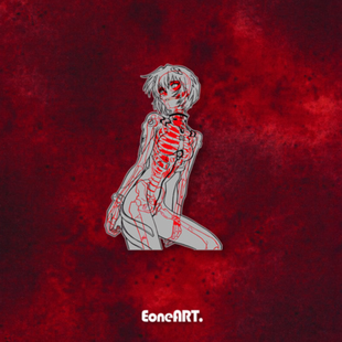 EONE反光车贴 EVA福音战士绫波丽汽车摩托公路车头盔机箱防水贴纸