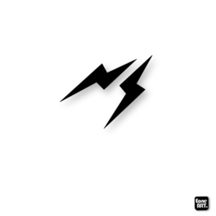 EONE镂空车贴藤原浩闪电潮流遮瑕装饰贴车身玻璃电车电脑机车贴纸