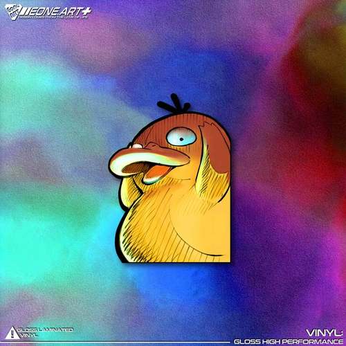 Pokémon宝可梦可达鸭反光贴纸