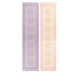 文必升书法创作比赛参展四尺对开蜡染仿古仿明清印章瀛海龙纹花纹图案半生熟五言七言瓦当对联毛笔字条屏宣纸