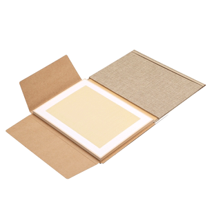 文必升手工创作全熟真丝真绢布桑蚕丝工笔画白色米黄矾绢小楷书法国画没骨画专用免装裱包金边硬卡软卡