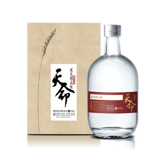 临泉文王贡酒天命白酒酒体浓度.50%vol  1000ml*1瓶 整箱请拍2瓶