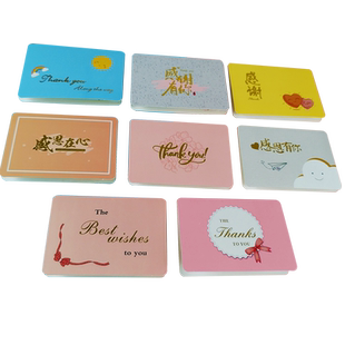 感恩烫金贺卡家长会生日会邀请函答谢卡小学生送老师父母卡片纸手写diy花束鲜花店生日祝福蛋糕留言卡高级感