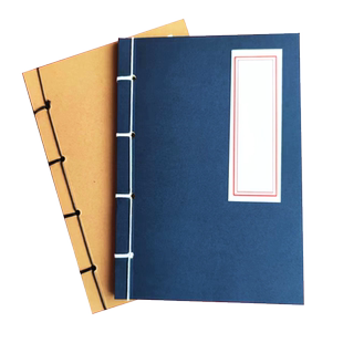 仿古书籍手工线装本复古中国风空白横线竖排网格牛皮纸武功秘籍笔记本学生古诗词手抄记事本文具创意礼品本子