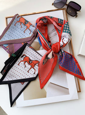 lv5&vv20绑包丝巾腰带装饰围巾女百搭飘带千里马长条发带绑发领巾