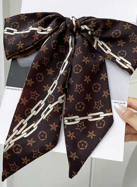 lv5&vv20围巾老花发带丝巾小长条邮差包飘带绑包手柄保护装饰领巾