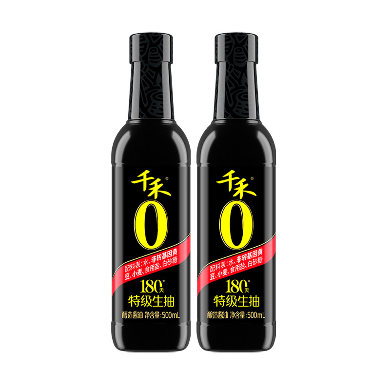千禾零添加生抽特级酱油180天