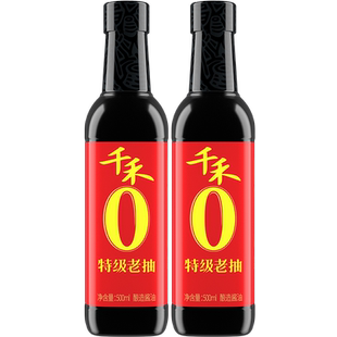 千禾东坡红特级老抽500ml瓶装酱油头道纯粮酿造红烧蒸肉上色调味