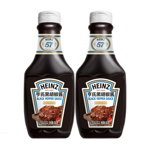 亨氏黑胡椒酱瓶装蘸料调味料