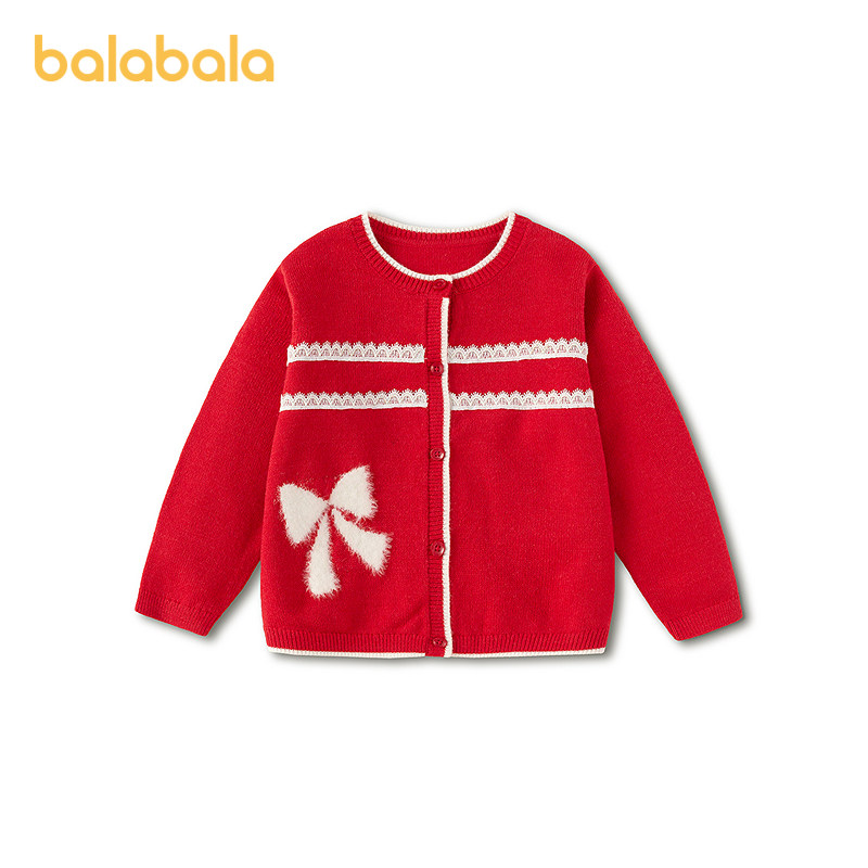 巴拉巴拉balaOne毛衫小香风开衫