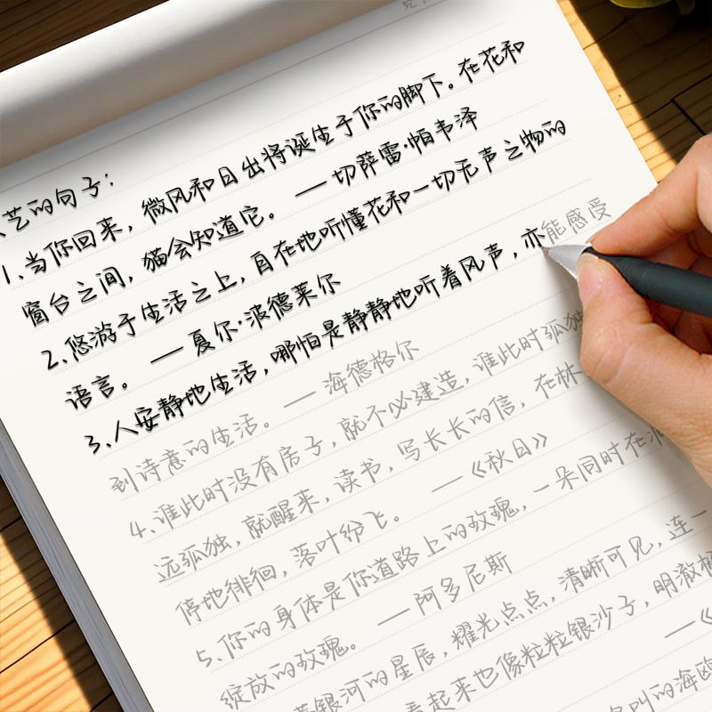 素材文案行楷速成练字帖