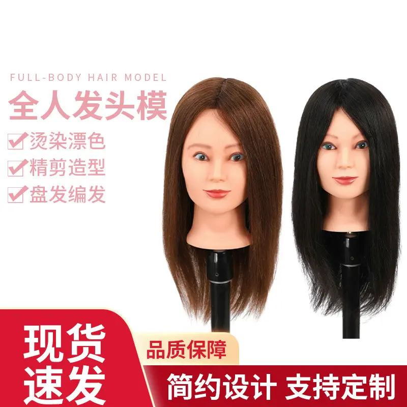 假人头卷烫精剪吹风造型发廊美发