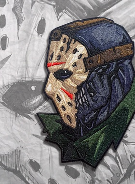 美国GP Friday the 13th Embroidery 刺绣魔术贴士气章