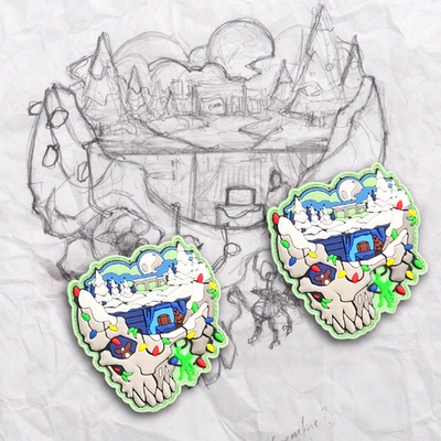 美国 GPMini Minds Eye, Gremlins PVC Patch set士气章魔术贴