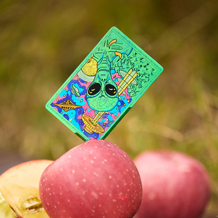 盖隐Gain 外星人钛合金刀卡 魔术贴士气章 EDC快递开箱刀工具