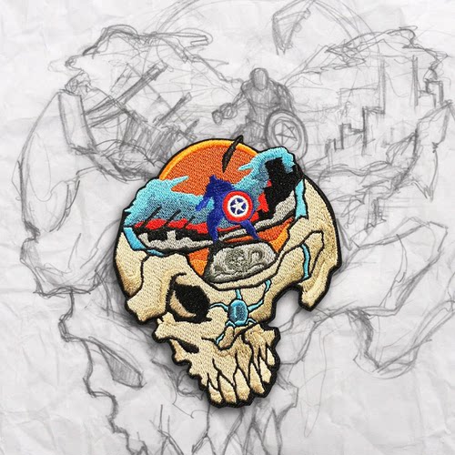 美国GP Minds Eye, The Captain 刺绣魔术贴 士气章