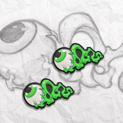现货 美国 GP Green Eyeball绿色眼球套装 PVC士气章魔术贴