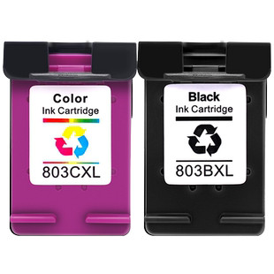 碳宝适用惠普803墨盒HPdeskjet2621 1112 2132 2131 2130 1111 1110 2623 2622 2628打印机连喷803XL黑色彩色