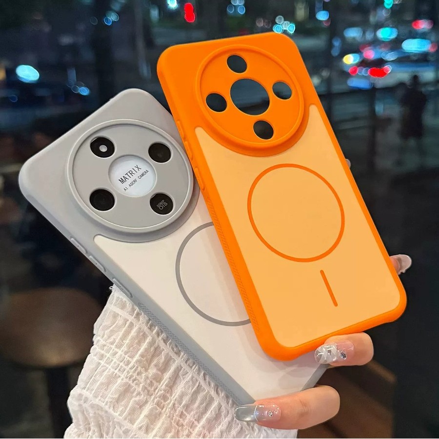 适用华为荣耀X70手机壳honorx60pro撞色高级感保护套magsafe磁吸Honor全包镜头防摔x7o散热边框x60pro潮外壳