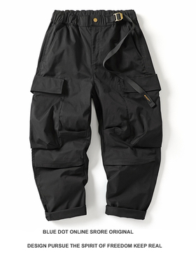 日潮复古平田和宏cityboy山系风宽松版型多袋堆叠工装裤个性穿搭