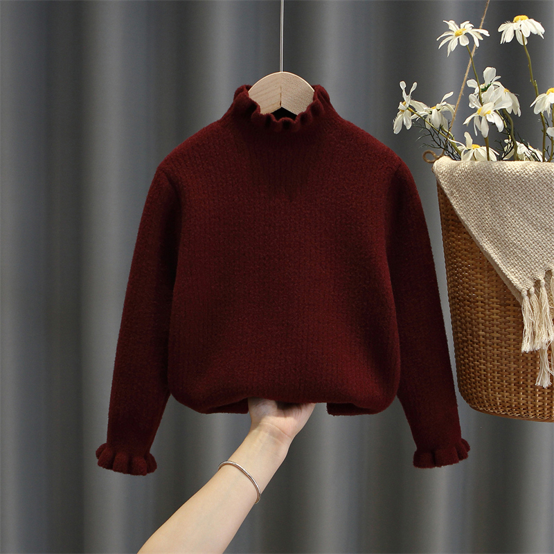 毛衣女童百搭冬季水貂绒内搭洋气