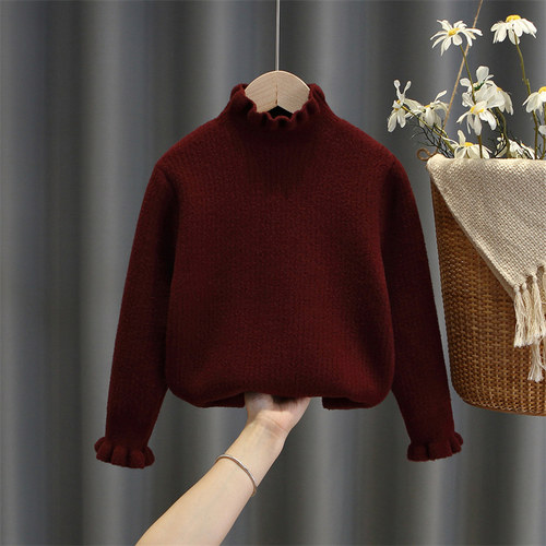 毛衣女童百搭冬季水貂绒内搭洋气