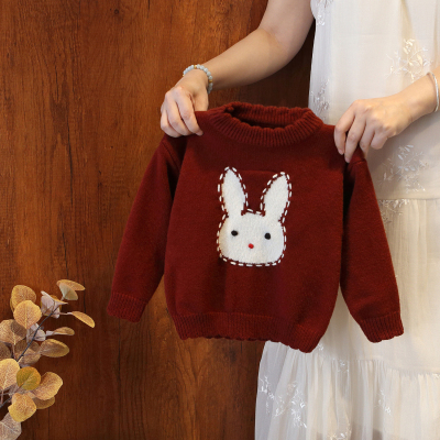 女童毛衣秋冬季加厚洋气半高领女宝宝内搭保暖中小童针织打底衫潮