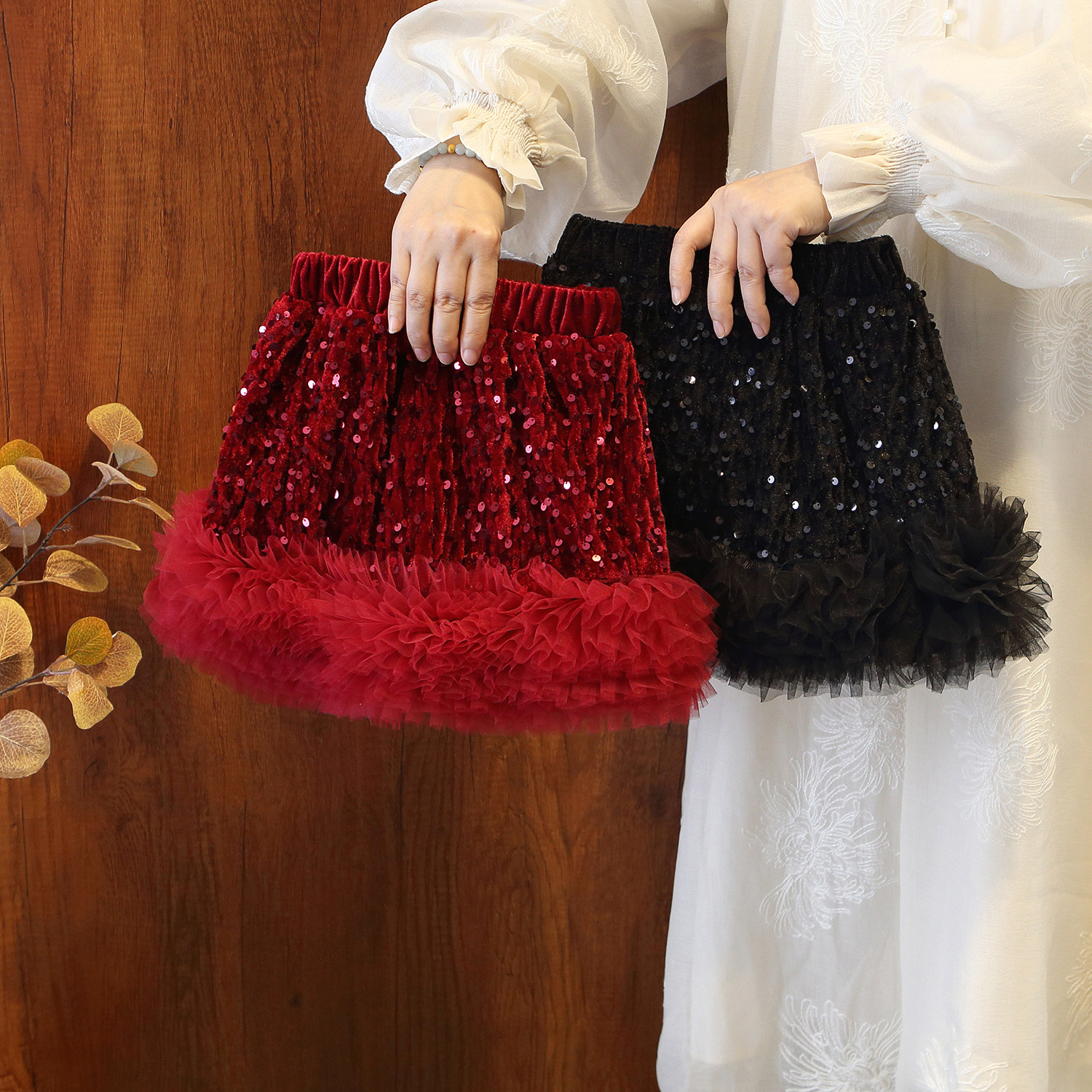 女童秋冬加绒款甜美高腰亮片网纱蓬蓬半身裙女宝宝时尚蛋糕裙短裙,童装/婴儿装/亲子装,半身裙,淘宝优惠券,粉丝福利购,淘宝优惠卷