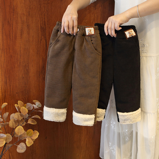 205冬装 长裤 新款 女童冬季 儿童夹棉加厚外穿保暖裤 女宝宝加绒棉裤