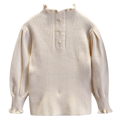 春秋冬女童毛衣洋气打底衫半高领