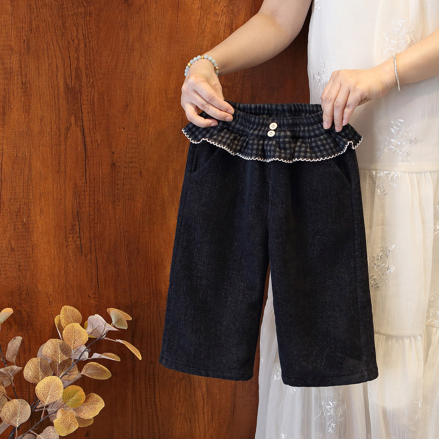 女童加绒休闲裤儿童洋气一体绒保暖长裤宝宝时髦网红屁帘直筒裤子,童装/婴儿装/亲子装,裤子,淘宝优惠券,粉丝福利购,淘宝优惠卷